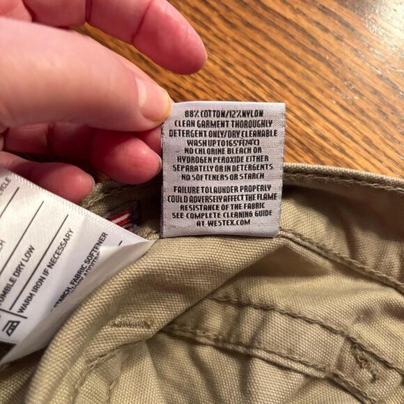 Ariat Low Rise Boot Flame Resistant Khaki Work Pant Cat 2 Size 34/30 NWT - Picture 9 of 16